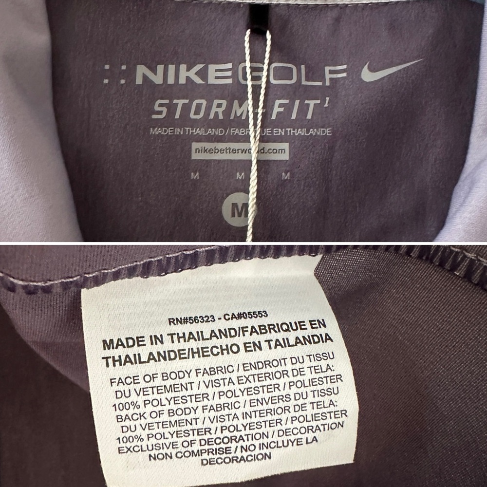 NWT Nike Golf StormFit Gray Short Sleeve Full Zip Jacket Women's Size Medium - Picture 14 of 16